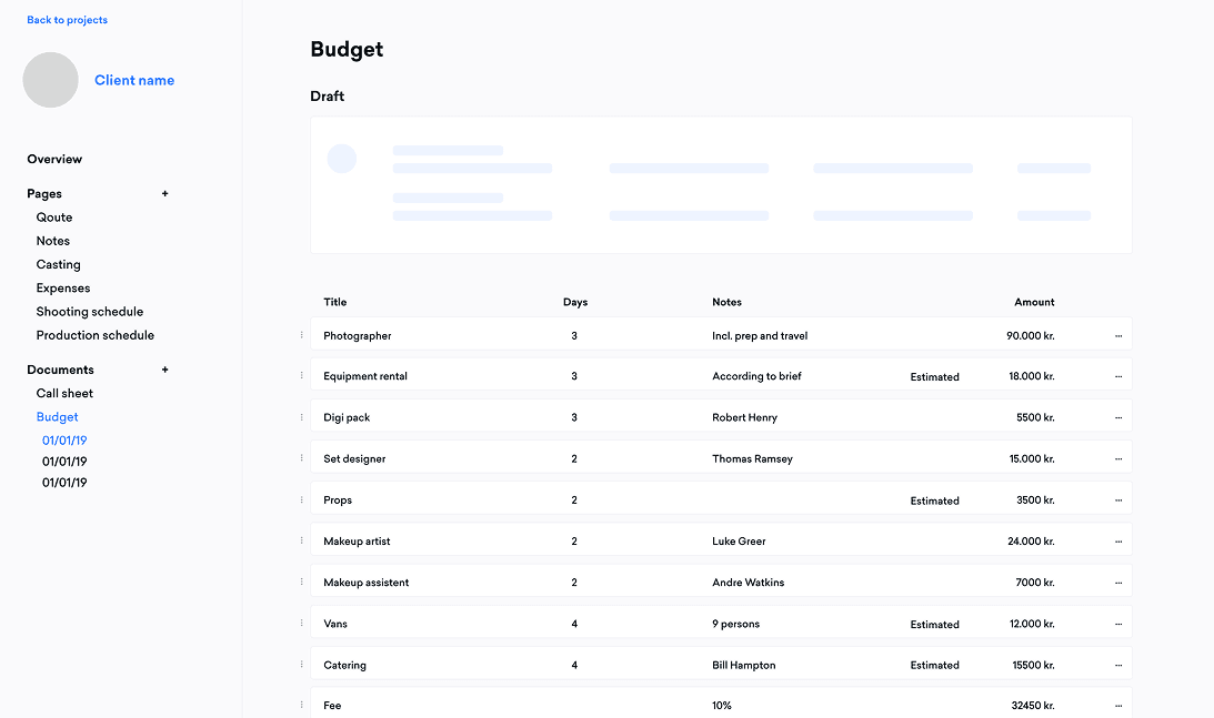 Design showcase